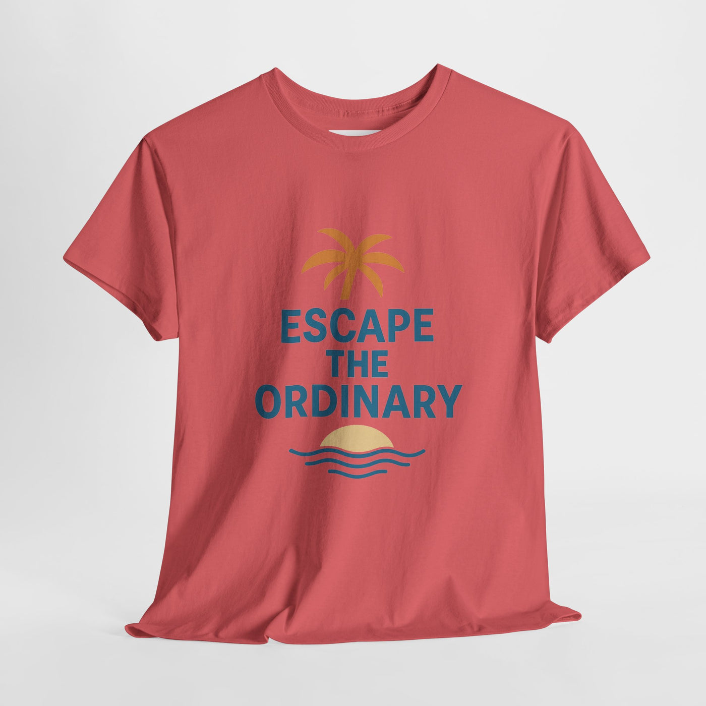 Escape the Ordinary T-Shirt – Tropical Palm Tree Shirt – Adventure Travel Unisex Tee – Summer Beach Shirt – Motivational Graphic Tee