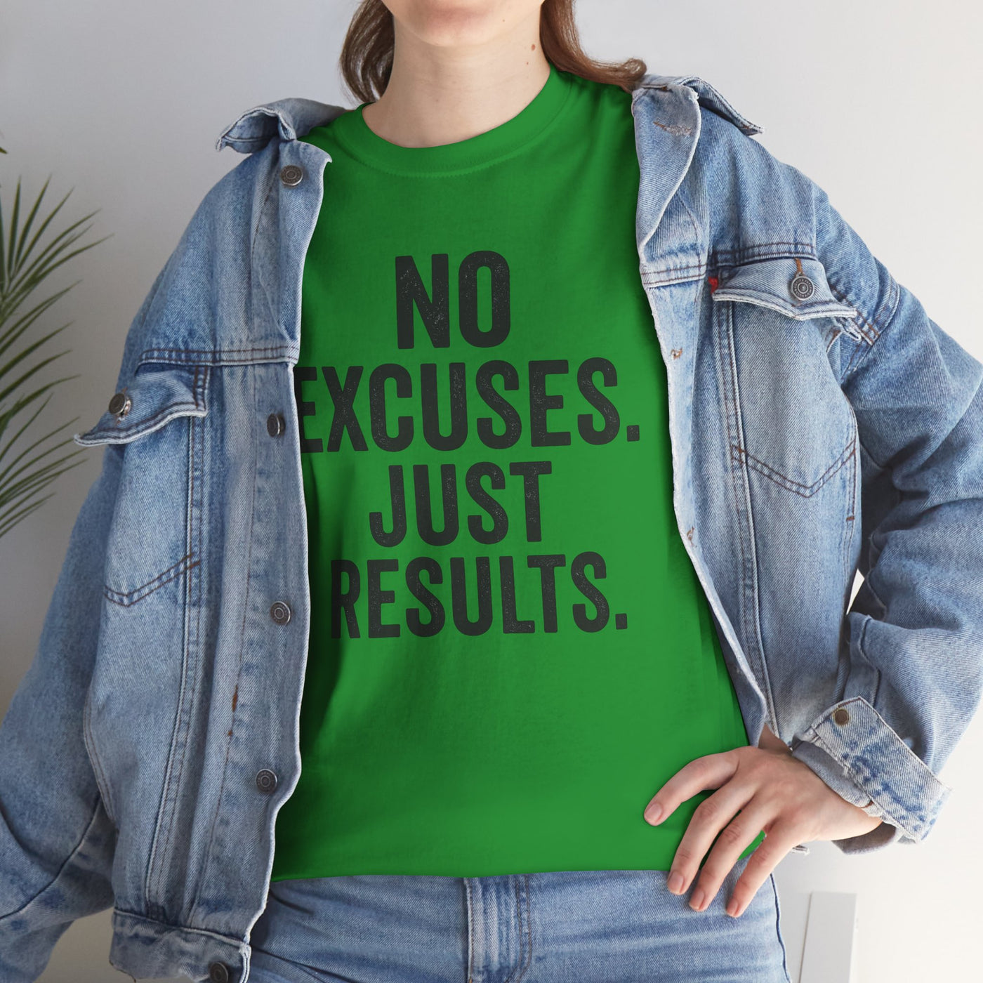 Motivational Unisex Heavy Cotton Tee - No Excuses Just Results, Fitness Shirt, Workout Apparel, Inspirational Top, Gift for Athletes, [...]