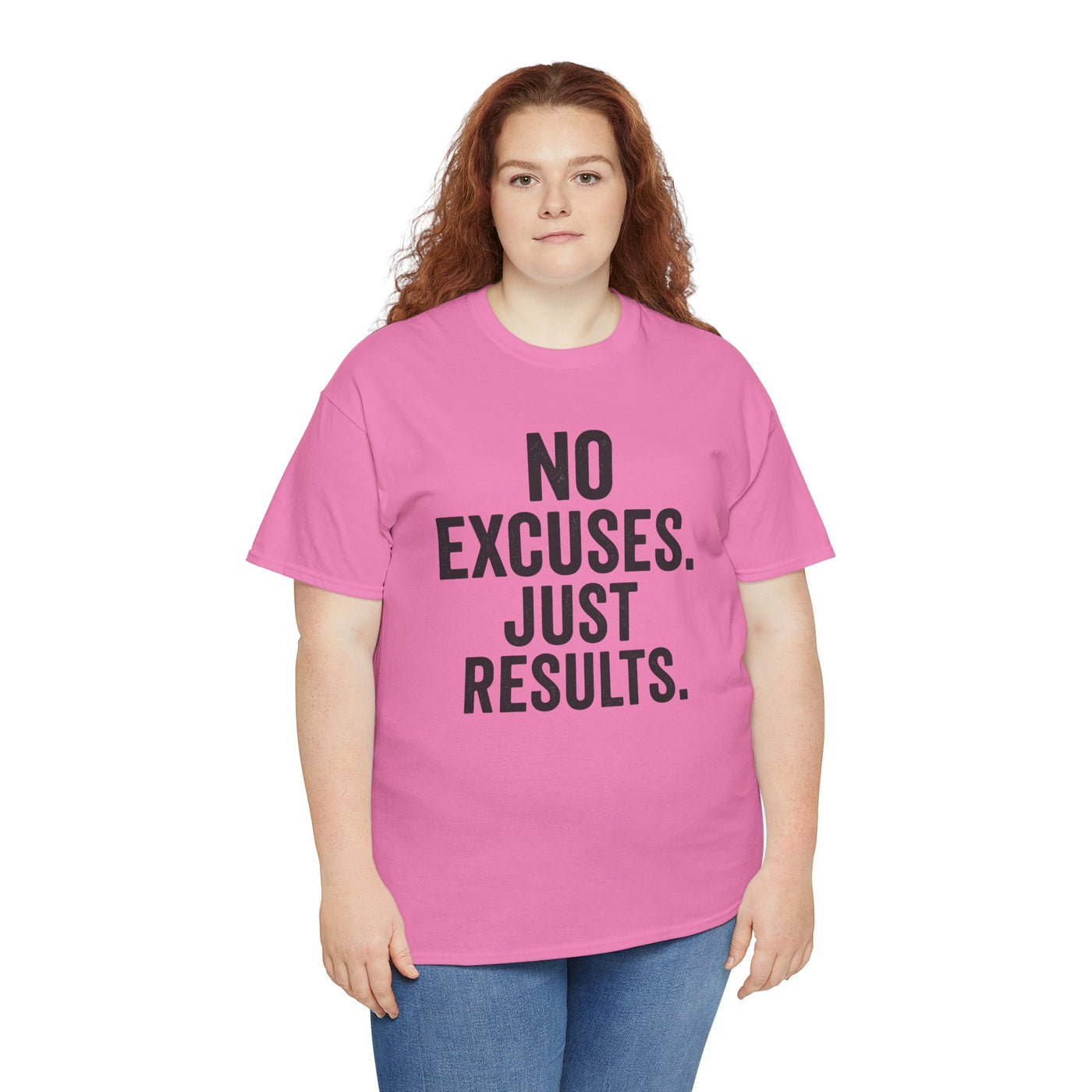 Motivational Unisex Heavy Cotton Tee - No Excuses Just Results, Fitness Shirt, Workout Apparel, Inspirational Top, Gift for Athletes, [...]