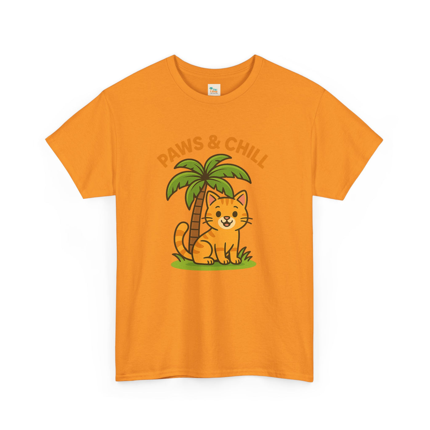 Paws & Chill Funny Cat T-Shirt – Cute Unisex Cat Lover Tee