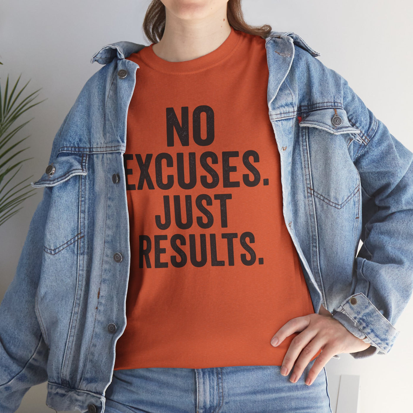 Motivational Unisex Heavy Cotton Tee - No Excuses Just Results, Fitness Shirt, Workout Apparel, Inspirational Top, Gift for Athletes, [...]