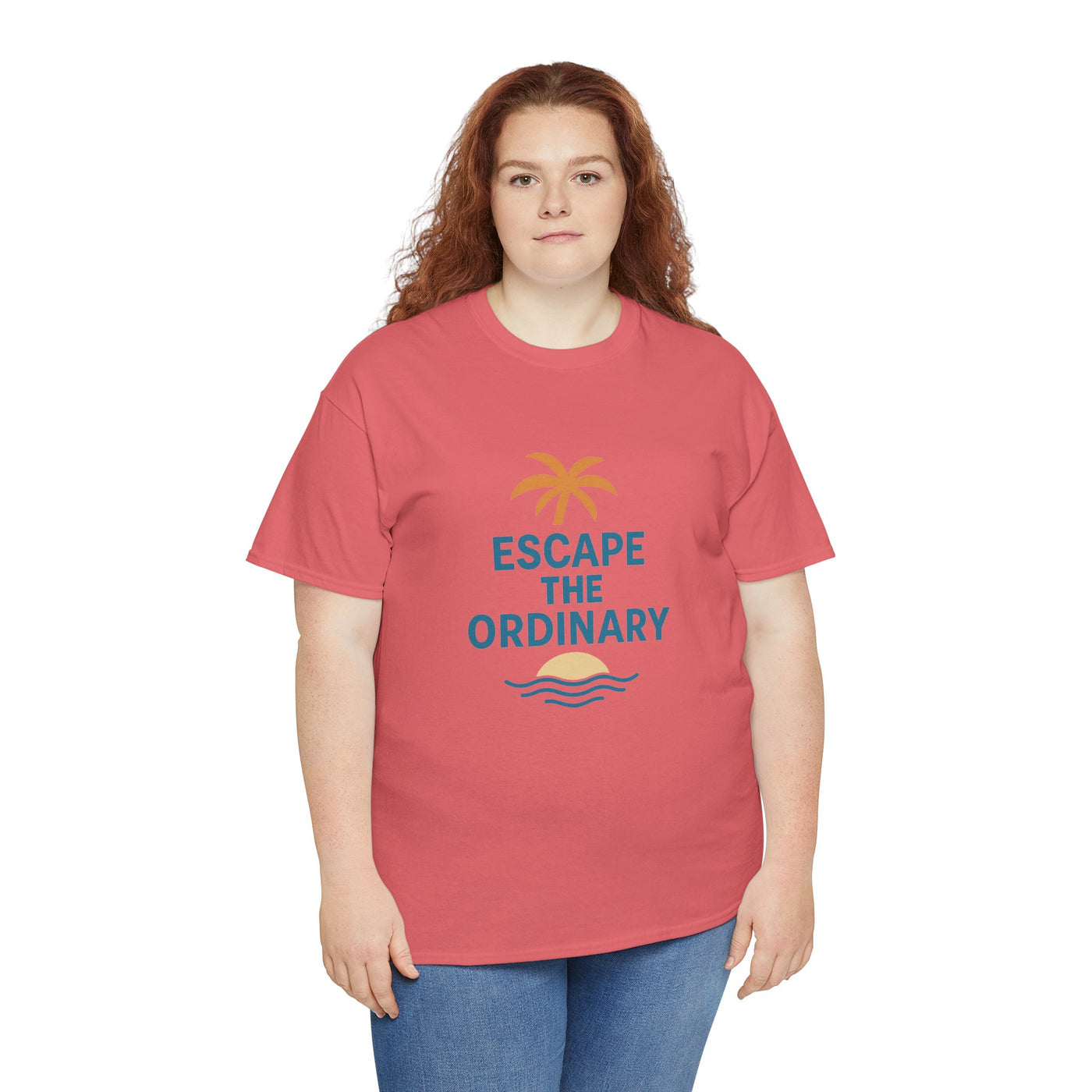 Escape the Ordinary T-Shirt – Tropical Palm Tree Shirt – Adventure Travel Unisex Tee – Summer Beach Shirt – Motivational Graphic Tee