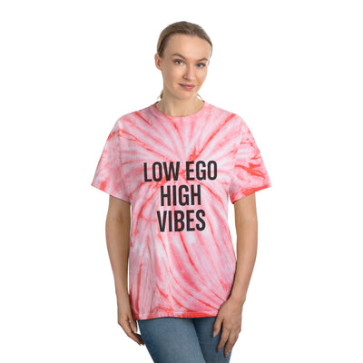 Low Ego High Vibes Tie-Dye Tee, Boho T-Shirt, Positive Vibes Shirt, Casual Summer Top, Gift for Friends, Festival Wear