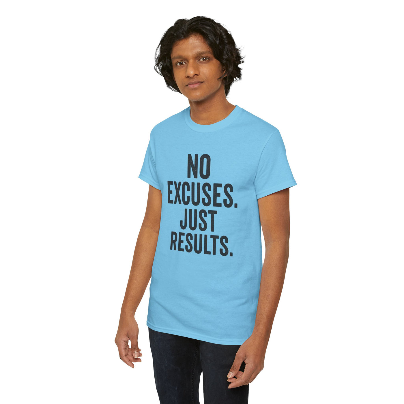 Motivational Unisex Heavy Cotton Tee - No Excuses Just Results, Fitness Shirt, Workout Apparel, Inspirational Top, Gift for Athletes, [...]