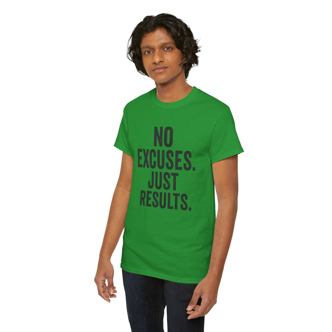 Motivational Unisex Heavy Cotton Tee - No Excuses Just Results, Fitness Shirt, Workout Apparel, Inspirational Top, Gift for Athletes, [...]