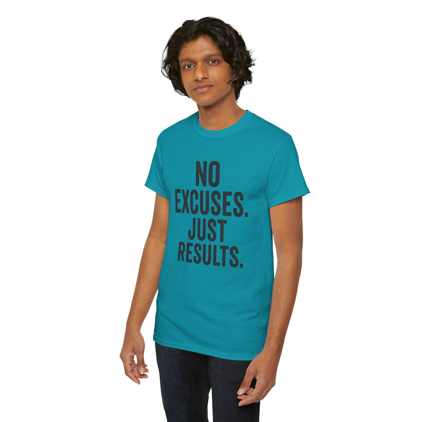 Motivational Unisex Heavy Cotton Tee - No Excuses Just Results, Fitness Shirt, Workout Apparel, Inspirational Top, Gift for Athletes, [...]