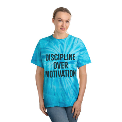 Tie-Dye Tee, Cyclone - Motivational T-Shirt, Yellow Tie-Dye Shirt, Casual Wear, Gift for Fitness Lovers, Gym Apparel, Summer Outfit