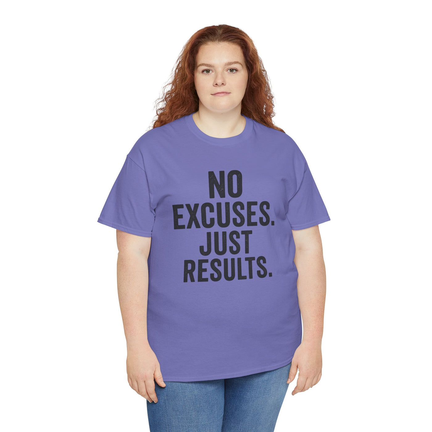 Motivational Unisex Heavy Cotton Tee - No Excuses Just Results, Fitness Shirt, Workout Apparel, Inspirational Top, Gift for Athletes, [...]