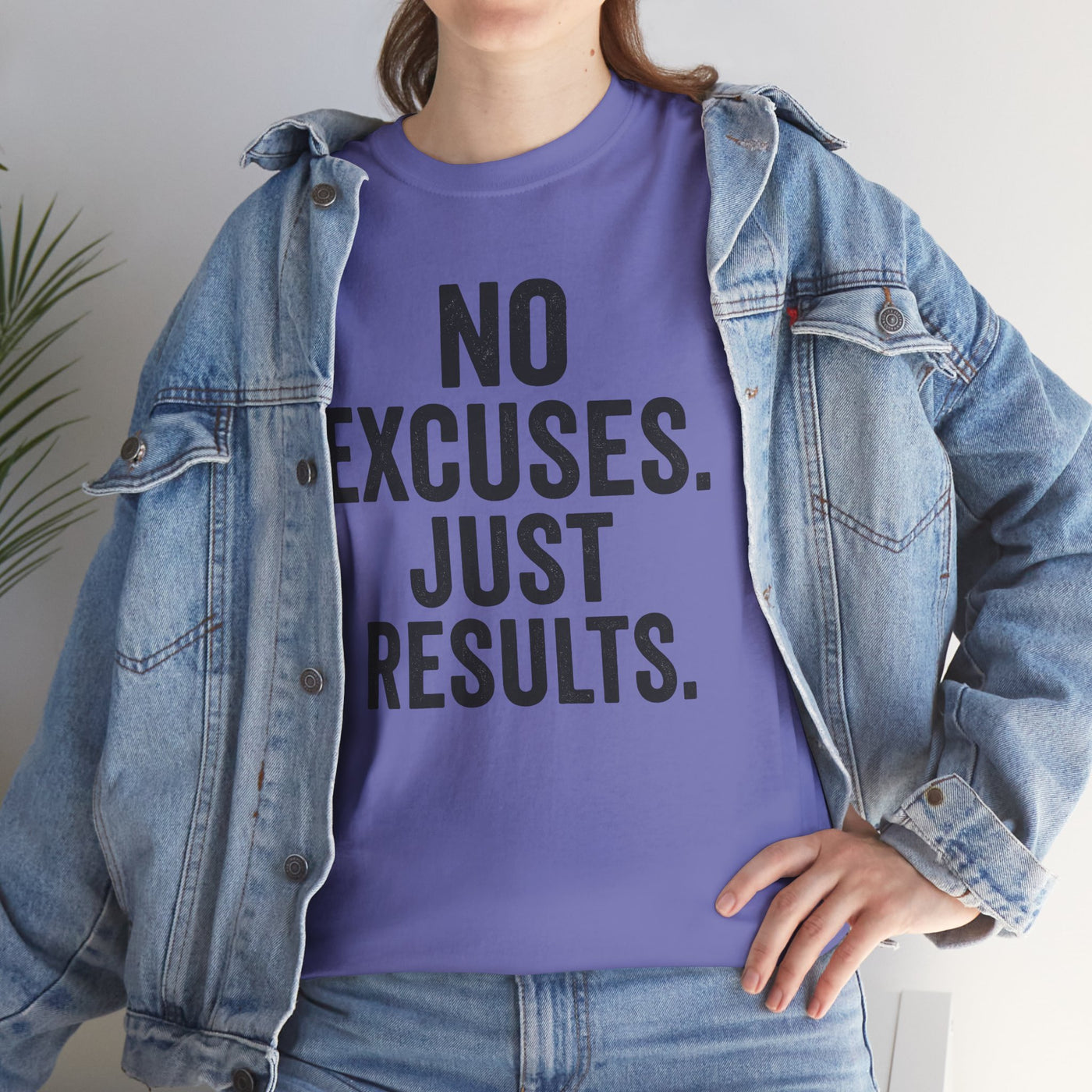 Motivational Unisex Heavy Cotton Tee - No Excuses Just Results, Fitness Shirt, Workout Apparel, Inspirational Top, Gift for Athletes, [...]