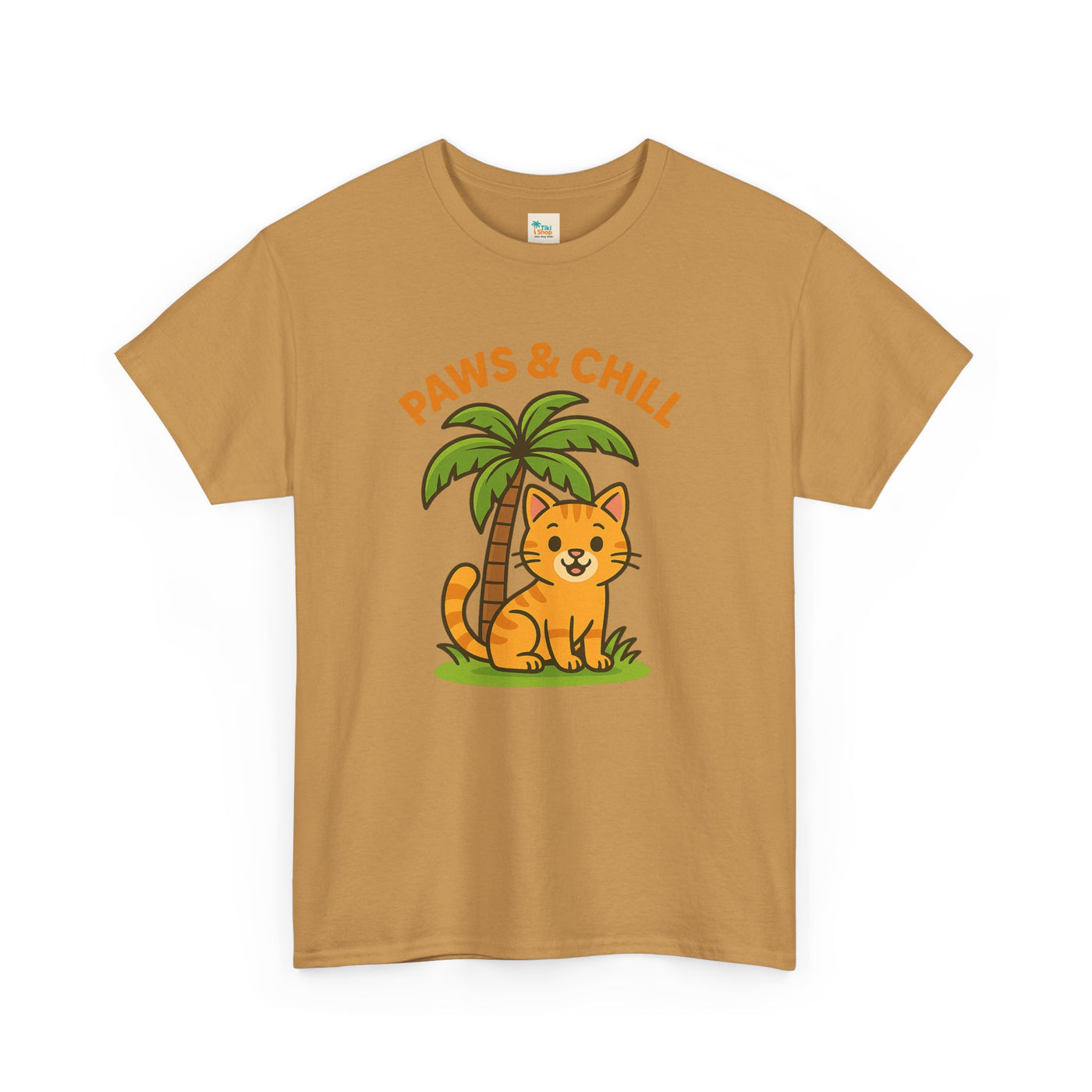 Paws & Chill Funny Cat T-Shirt – Cute Unisex Cat Lover Tee