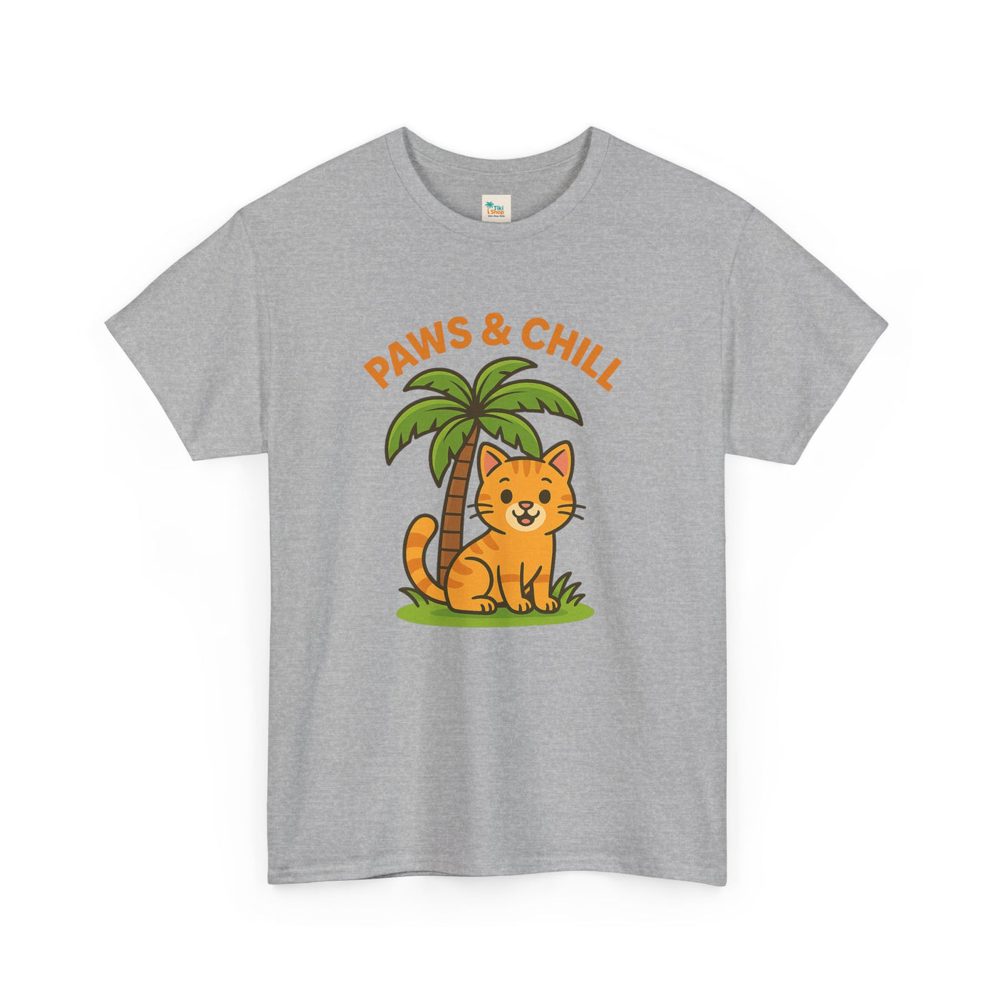 Paws & Chill Funny Cat T-Shirt – Cute Unisex Cat Lover Tee