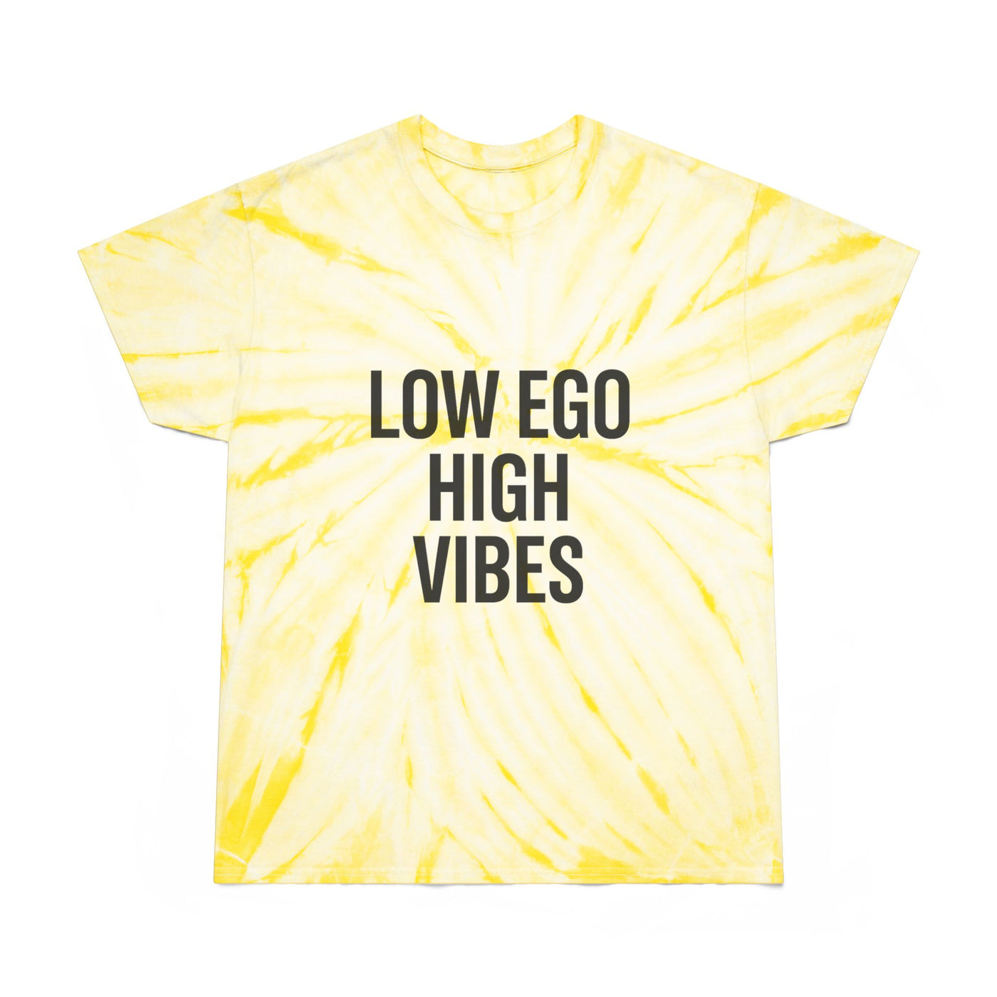 Low Ego High Vibes Tie-Dye Tee, Boho T-Shirt, Positive Vibes Shirt, Casual Summer Top, Gift for Friends, Festival Wear