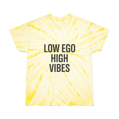 Low Ego High Vibes Tie-Dye Tee, Boho T-Shirt, Positive Vibes Shirt, Casual Summer Top, Gift for Friends, Festival Wear