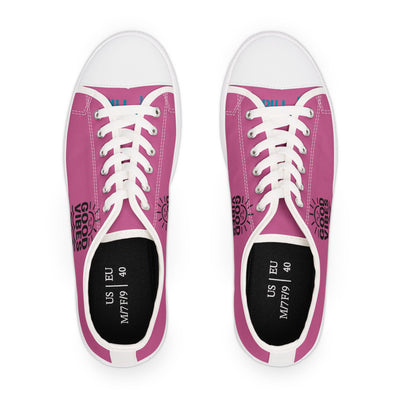 Good Vibes Women's Low Top Sneakers | Stylish Canvas Shoes | Casual Footwear | Gifts for Her | Summer Vibes | Festival Ready