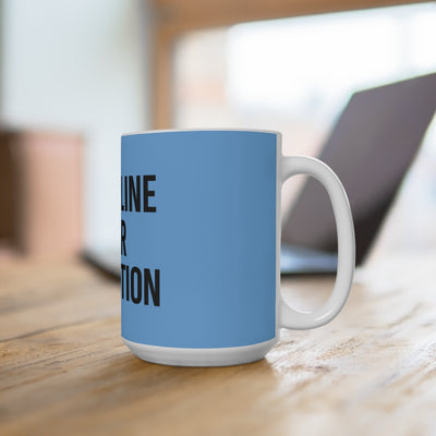 Copy of Discipline Over Motivation – Blue Ceramic Mug (15oz)