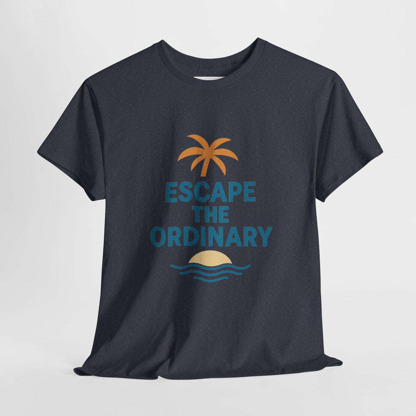 Escape the Ordinary T-Shirt – Tropical Palm Tree Shirt – Adventure Travel Unisex Tee – Summer Beach Shirt – Motivational Graphic Tee