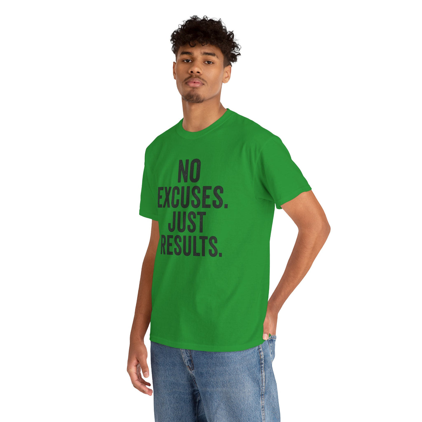 Motivational Unisex Heavy Cotton Tee - No Excuses Just Results, Fitness Shirt, Workout Apparel, Inspirational Top, Gift for Athletes, [...]