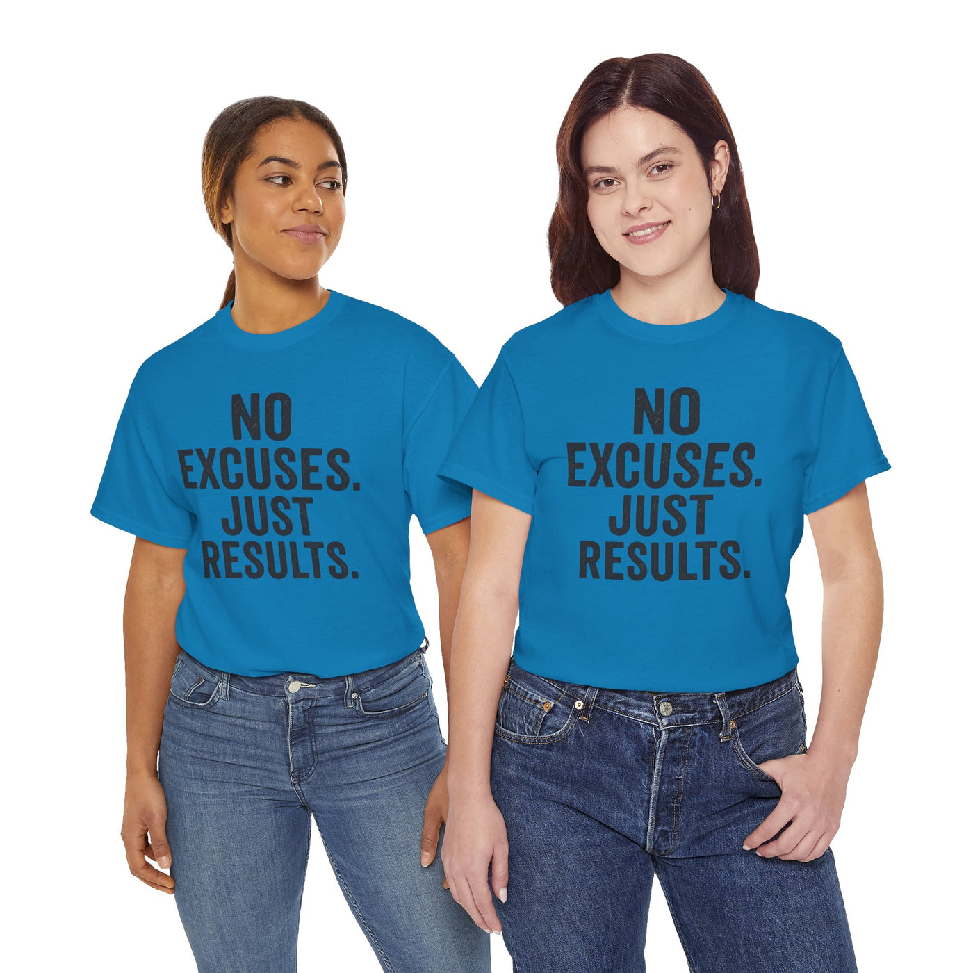 Motivational Unisex Heavy Cotton Tee - No Excuses Just Results, Fitness Shirt, Workout Apparel, Inspirational Top, Gift for Athletes, [...]