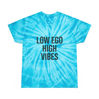 Low Ego High Vibes Tie-Dye Tee, Boho T-Shirt, Positive Vibes Shirt, Casual Summer Top, Gift for Friends, Festival Wear