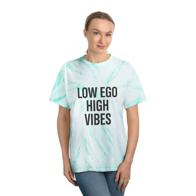 Low Ego High Vibes Tie-Dye Tee, Boho T-Shirt, Positive Vibes Shirt, Casual Summer Top, Gift for Friends, Festival Wear