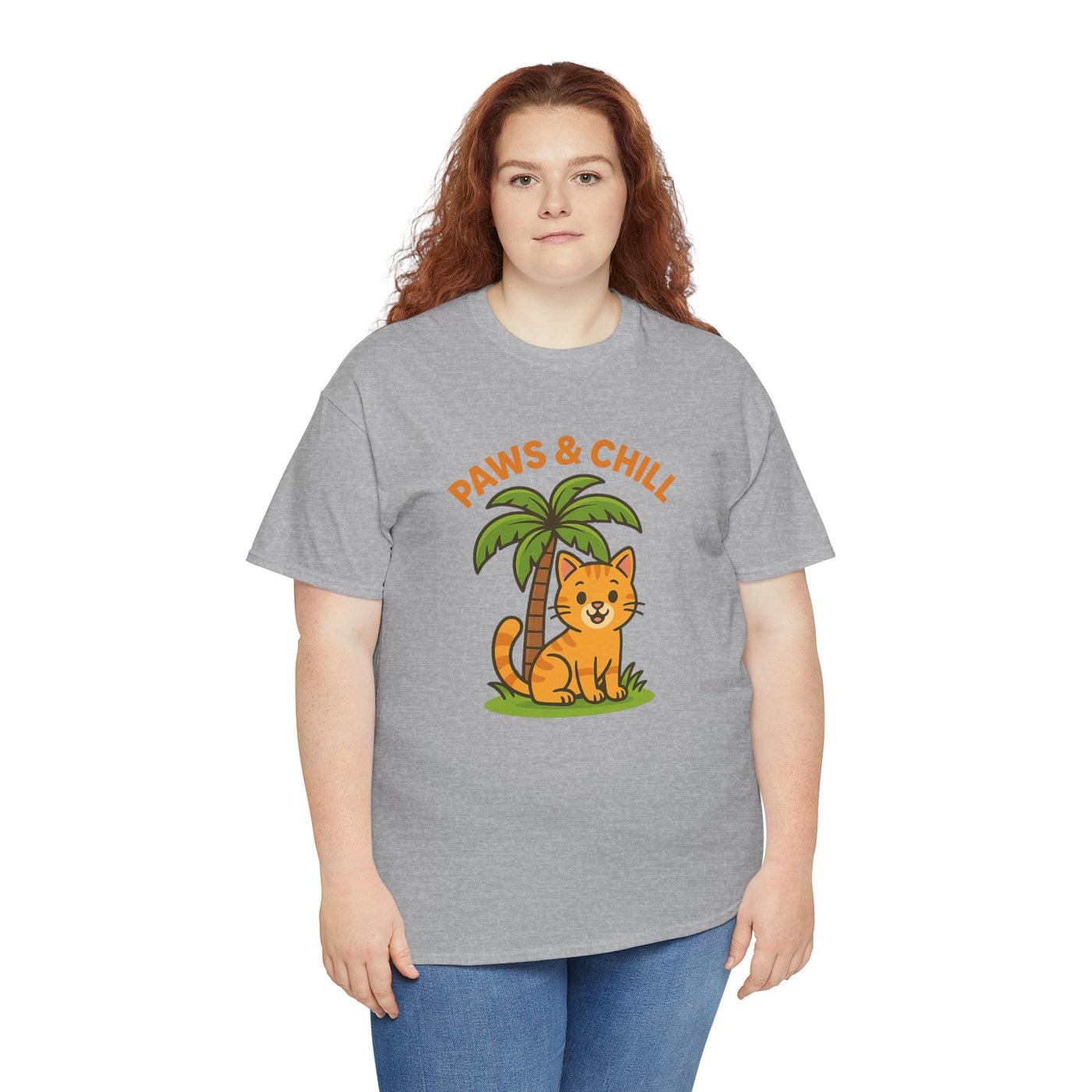 Paws & Chill Funny Cat T-Shirt – Cute Unisex Cat Lover Tee