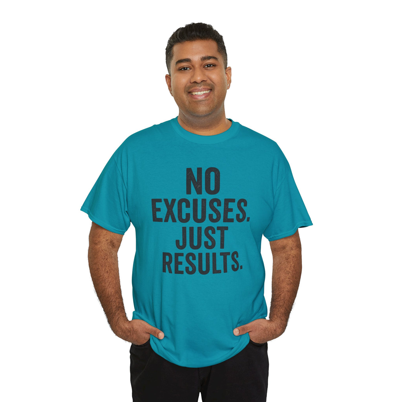 Motivational Unisex Heavy Cotton Tee - No Excuses Just Results, Fitness Shirt, Workout Apparel, Inspirational Top, Gift for Athletes, [...]