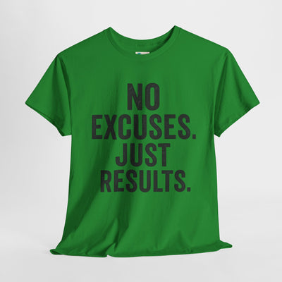 Motivational Unisex Heavy Cotton Tee - No Excuses Just Results, Fitness Shirt, Workout Apparel, Inspirational Top, Gift for Athletes, [...]