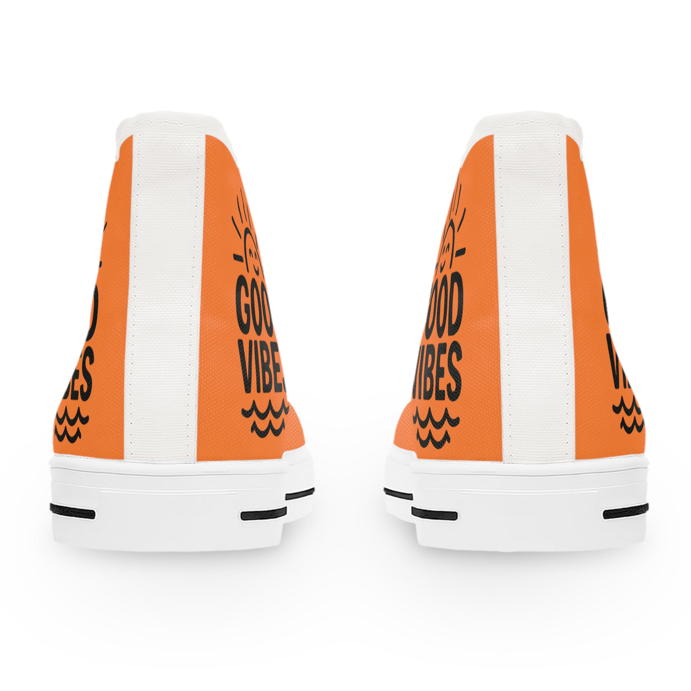 Sunny Vibes High Top Sneakers | Casual Fashion Footwear, Summer Style, Trendy Kicks, Perfect Gift for Her, Unique Streetwear