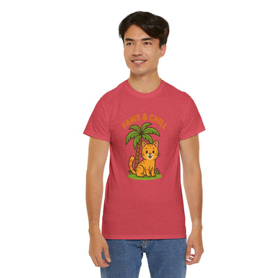 Paws & Chill Funny Cat T-Shirt – Cute Unisex Cat Lover Tee