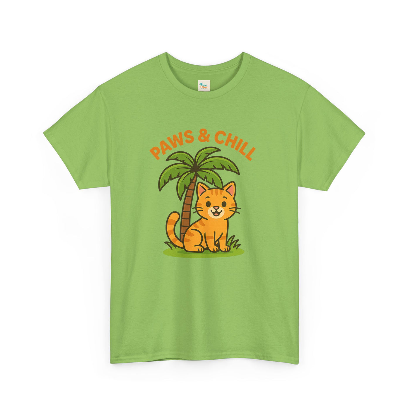 Paws & Chill Funny Cat T-Shirt – Cute Unisex Cat Lover Tee