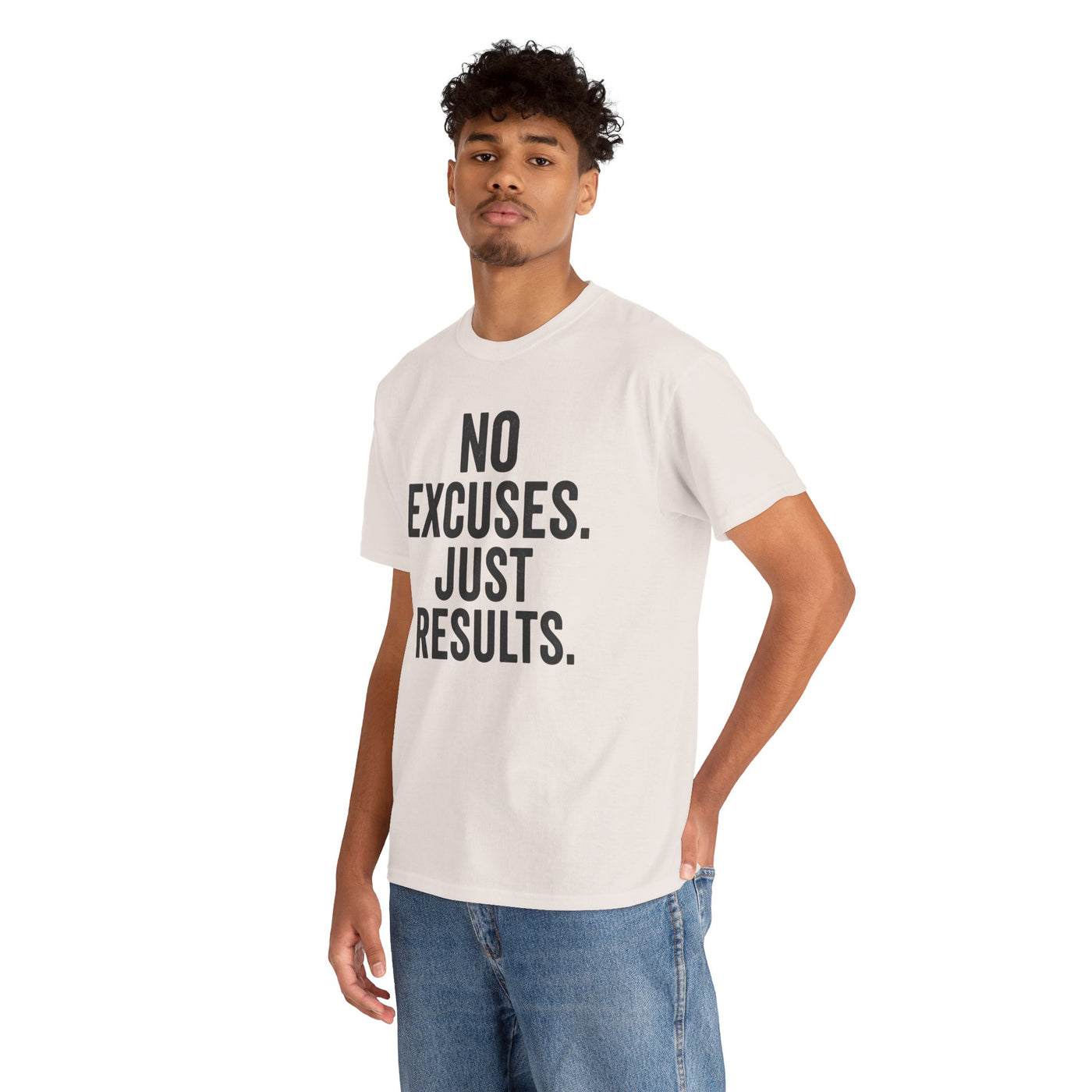 Motivational Unisex Heavy Cotton Tee - No Excuses Just Results, Fitness Shirt, Workout Apparel, Inspirational Top, Gift for Athletes, [...]