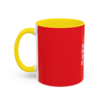 Funny Gym Coffee Mug – “I Lift Because Punching People is Frowned Upon” – 11oz Mug with Color Inside – Gift for Gym Lovers