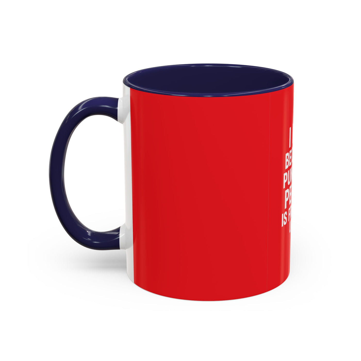 Funny Gym Coffee Mug – “I Lift Because Punching People is Frowned Upon” – 11oz Mug with Color Inside – Gift for Gym Lovers