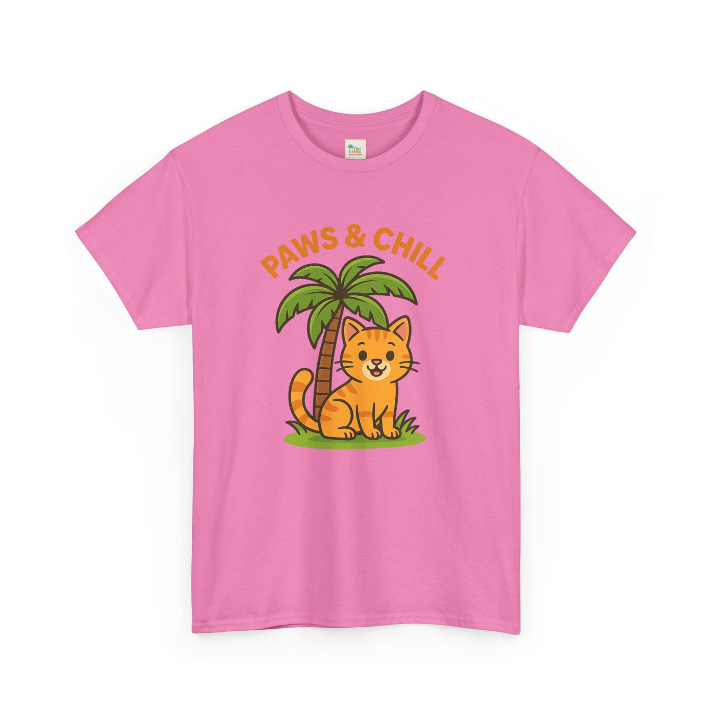 Paws & Chill Funny Cat T-Shirt – Cute Unisex Cat Lover Tee