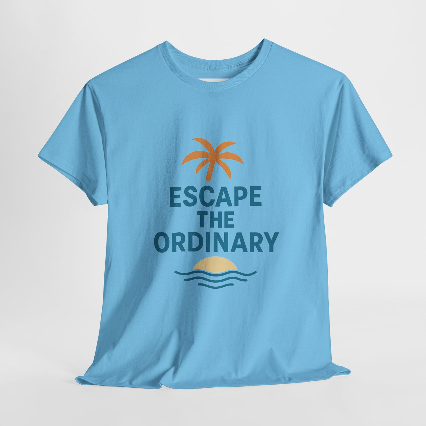 Escape the Ordinary T-Shirt – Tropical Palm Tree Shirt – Adventure Travel Unisex Tee – Summer Beach Shirt – Motivational Graphic Tee