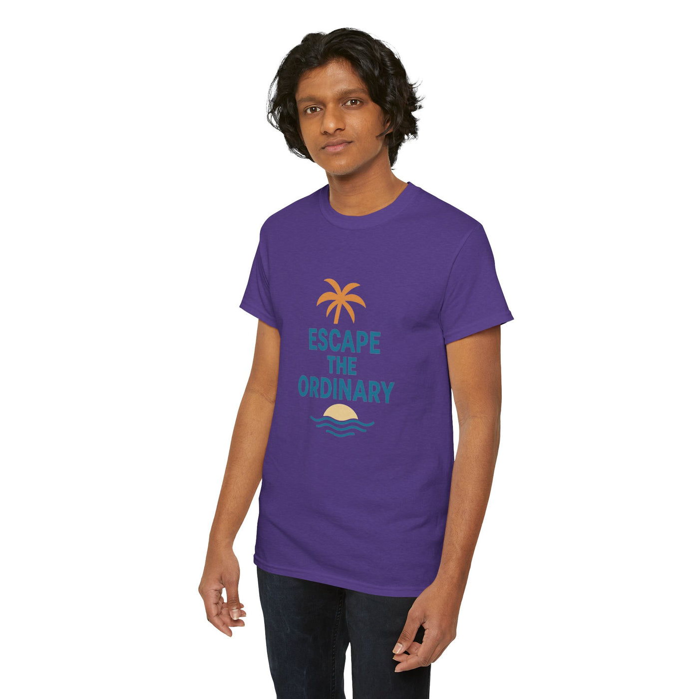 Escape the Ordinary T-Shirt – Tropical Palm Tree Shirt – Adventure Travel Unisex Tee – Summer Beach Shirt – Motivational Graphic Tee