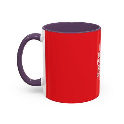 Funny Gym Coffee Mug – “I Lift Because Punching People is Frowned Upon” – 11oz Mug with Color Inside – Gift for Gym Lovers