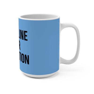 Copy of Discipline Over Motivation – Blue Ceramic Mug (15oz)