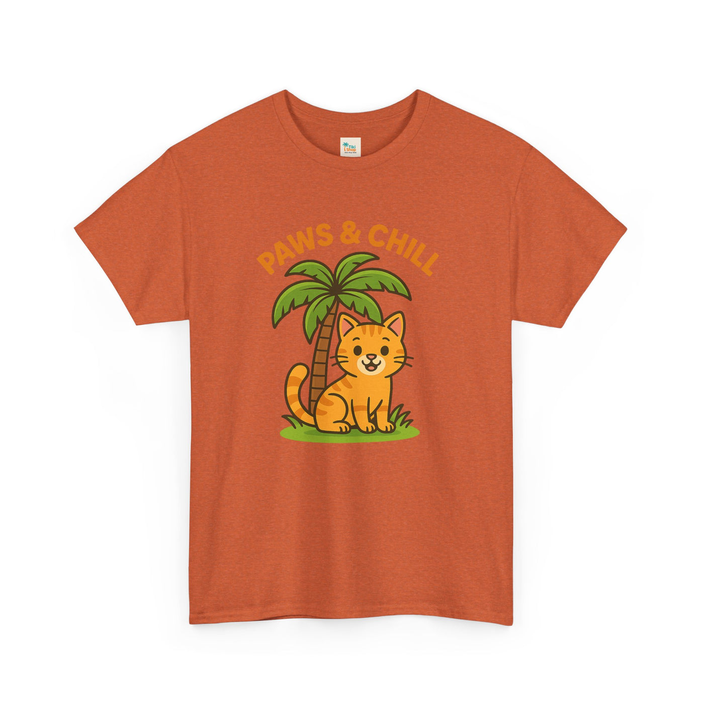 Paws & Chill Funny Cat T-Shirt – Cute Unisex Cat Lover Tee