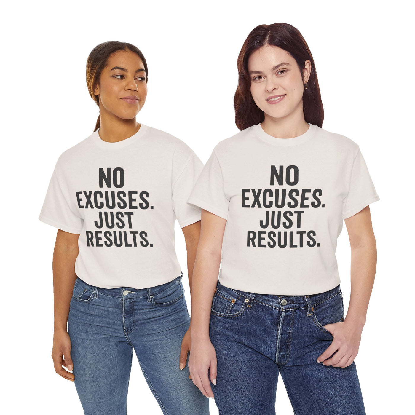 Motivational Unisex Heavy Cotton Tee - No Excuses Just Results, Fitness Shirt, Workout Apparel, Inspirational Top, Gift for Athletes, [...]