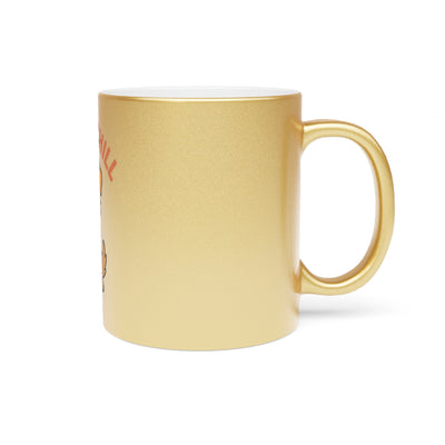 Paws & Chill Metallic Mug – Perfect Gift for Dog Lovers, Pet Owners, Coffee Enthusiasts, Birthday, Christmas, Instant Relaxation