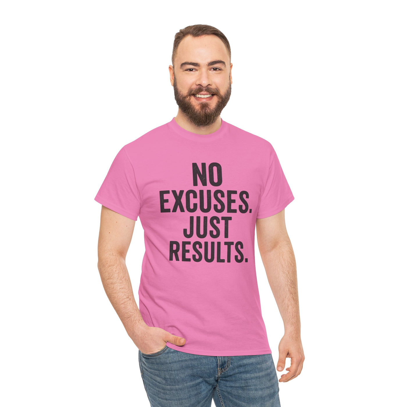 Motivational Unisex Heavy Cotton Tee - No Excuses Just Results, Fitness Shirt, Workout Apparel, Inspirational Top, Gift for Athletes, [...]