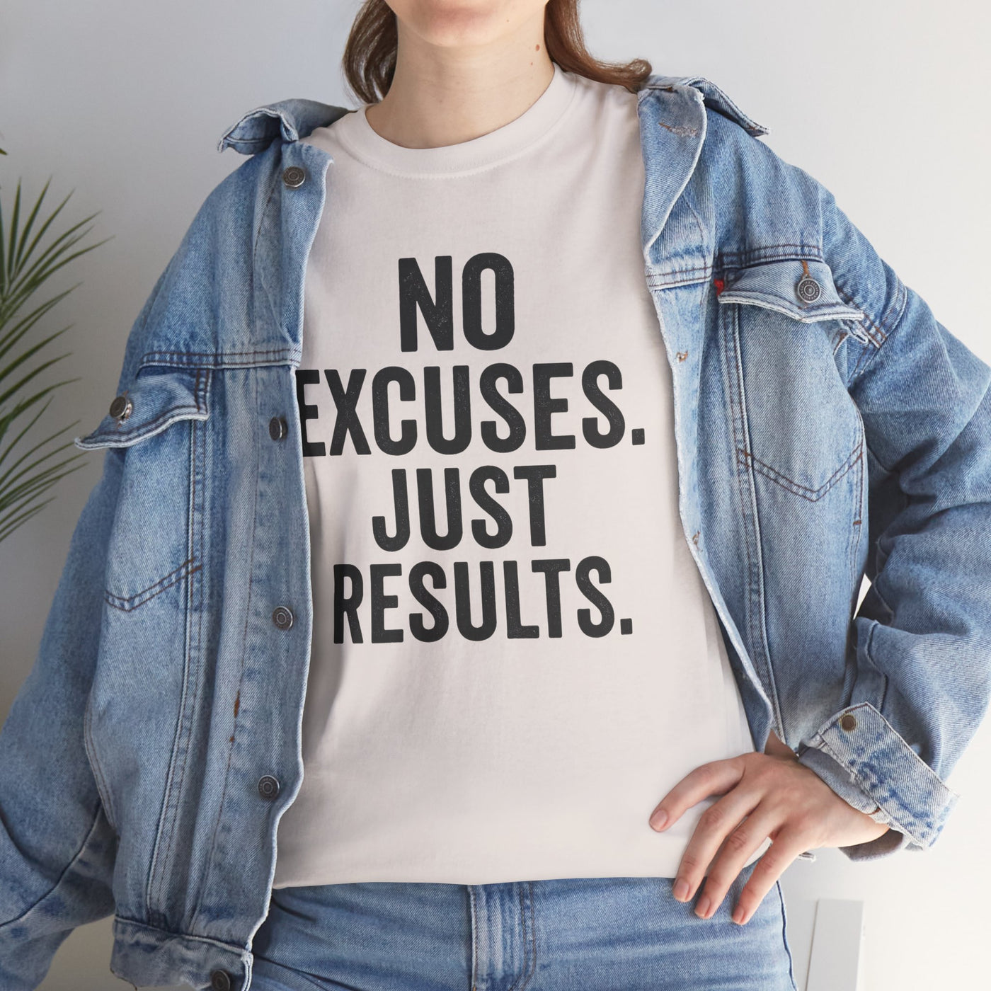 Motivational Unisex Heavy Cotton Tee - No Excuses Just Results, Fitness Shirt, Workout Apparel, Inspirational Top, Gift for Athletes, [...]