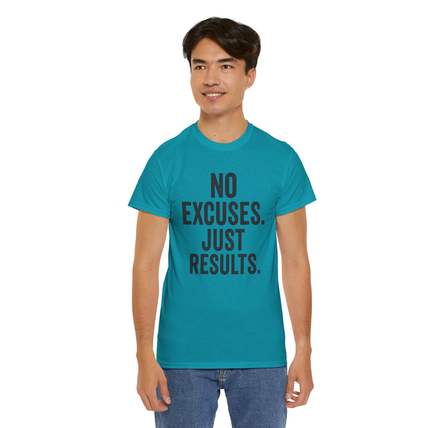 Motivational Unisex Heavy Cotton Tee - No Excuses Just Results, Fitness Shirt, Workout Apparel, Inspirational Top, Gift for Athletes, [...]