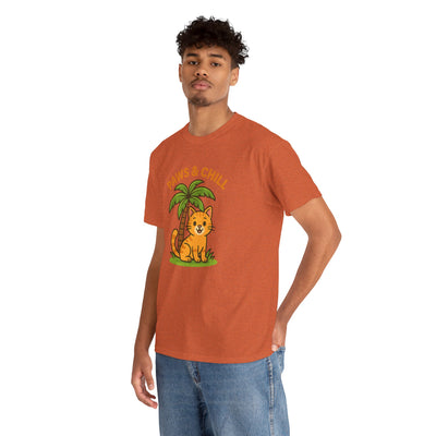 Paws & Chill Funny Cat T-Shirt – Cute Unisex Cat Lover Tee
