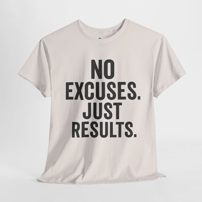 Motivational Unisex Heavy Cotton Tee - No Excuses Just Results, Fitness Shirt, Workout Apparel, Inspirational Top, Gift for Athletes, [...]