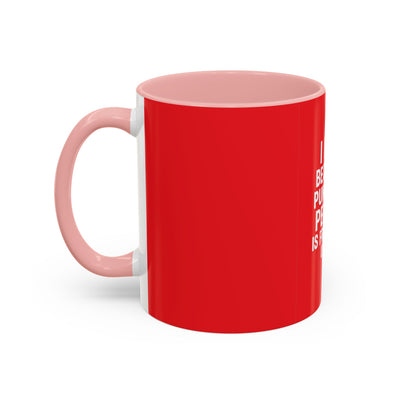 Funny Gym Coffee Mug – “I Lift Because Punching People is Frowned Upon” – 11oz Mug with Color Inside – Gift for Gym Lovers
