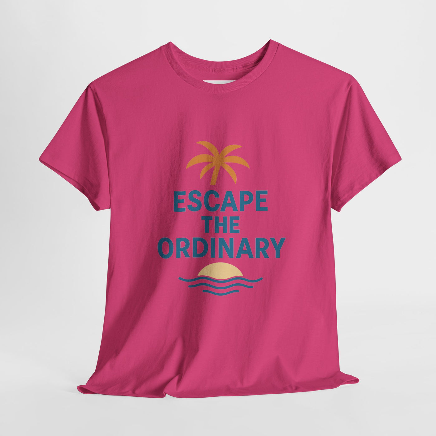 Escape the Ordinary T-Shirt – Tropical Palm Tree Shirt – Adventure Travel Unisex Tee – Summer Beach Shirt – Motivational Graphic Tee