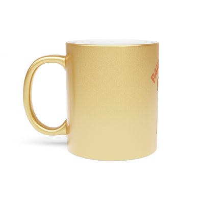 Paws & Chill Metallic Mug – Perfect Gift for Dog Lovers, Pet Owners, Coffee Enthusiasts, Birthday, Christmas, Instant Relaxation