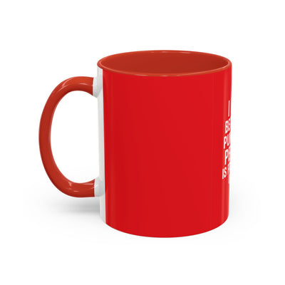 Funny Gym Coffee Mug – “I Lift Because Punching People is Frowned Upon” – 11oz Mug with Color Inside – Gift for Gym Lovers